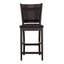 Black And Espresso Upholstered Counter Height Stools (Set Of 2)
