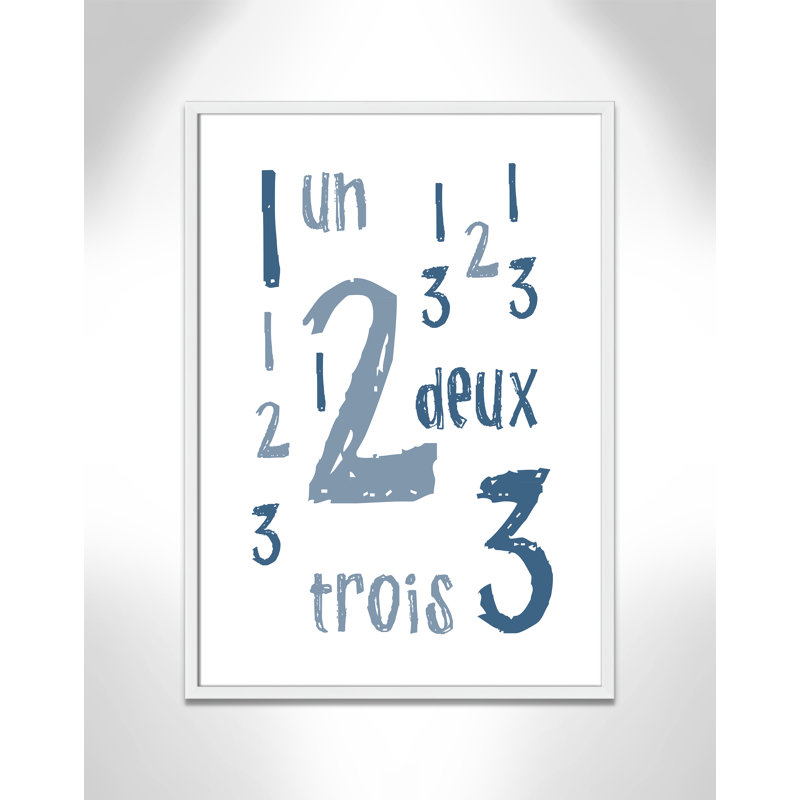 Impression sur papier français, H 34,5 po x l 24,5 po x P 1,18 po, Encadré de boîte blanc