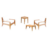Noida Outdoor 4 - Piece Teak Conversation Set