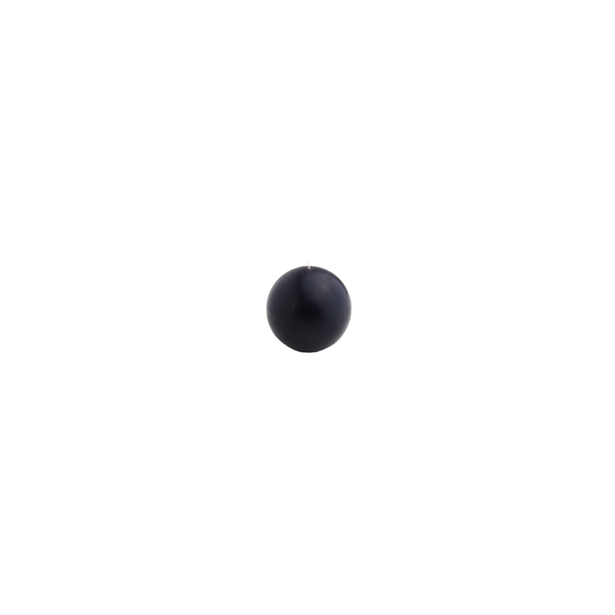 Ball Candle, Set of 96, 2" Diameter, Black