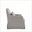 Chaise à jupe pivotante, collection Bedford Style traditionnel | Polyester | Gris ardoise