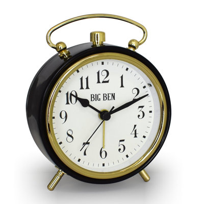 Westclox Classic Top Handle Alarm Clock