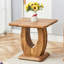 Table d'appoint élégante en bois de 23,6 po de profondeur, 21,3 po de hauteur, facile à nettoyer, de dimensions minimalistes modernes de 23,6 x 23,6 po, trois choix de couleurs