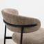 Chaise rembourrée avec pieds en métal-1586868575