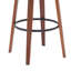 ° Tabourets de bar pivotants gris, design moderne en bois de noyer pour la cuisine