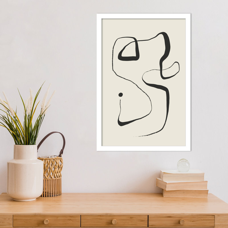 «Galya The Point» par Treechild, impression sur bois encadrée, Blanc, H 21 po x l 15 po