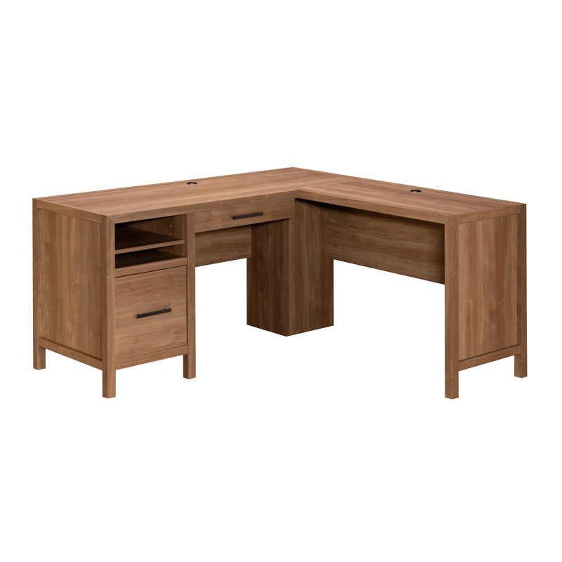 Bureau en L Bobby-Ray, Noyer selle