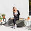 PE Rattan Outdoor Bench