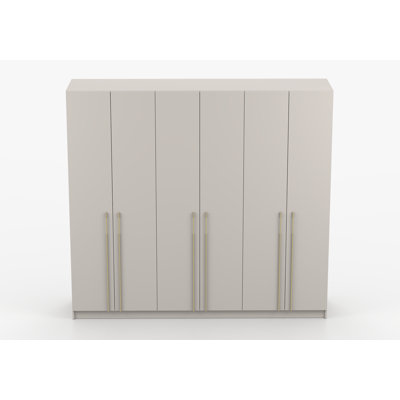 Demeta 6 Door Laminate Wardrobe