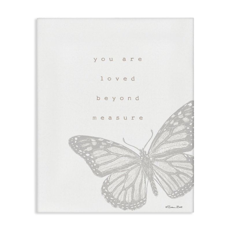 Art mural sur toile «Loved Beyond Mesure» par Susan Ball, H 20 po x l 16 po