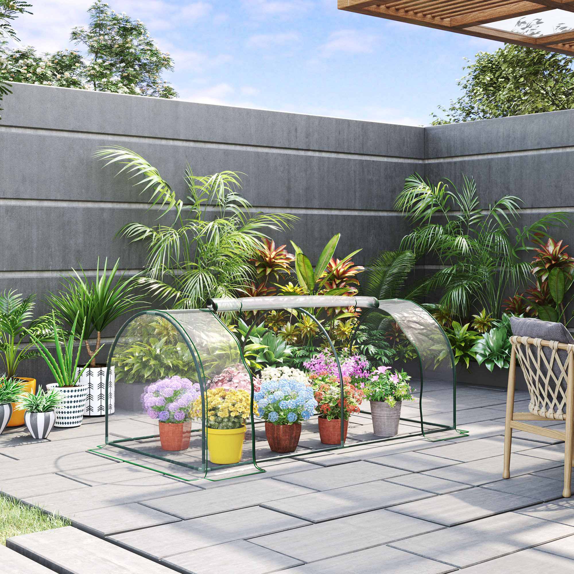 Outsunny Growing Rack Greenhouse & Reviews | Wayfair