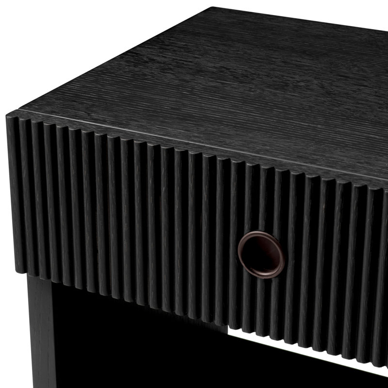 Nightstand Dimitrios, Charcoal Oak