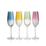 Waterford Mixology Colour Flute 11floz, Mixed Pattern, Set of 4