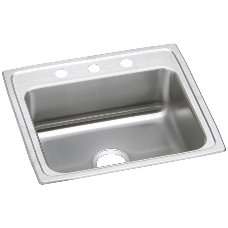 Évier de cuisine à chute l 25 po x l 22 po Celebrity, 3 trous