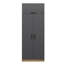 Armoire moderne anthracite 35,4 po x 100,4 po x 20,5 po | 100% panneau de particules enduit de mélamine, épaisseur: 0,7 pouce | Solution de rangement élégante et fonctionnelle pour la chambre à coucher, design durable et élégant-164346297-164346295