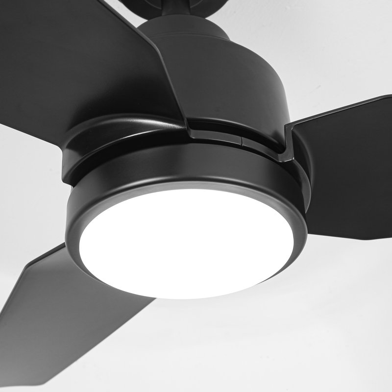 Vaczon 42" Modern Propeller Smart Dimmable LED Ceiling Fan with APP and Remote Control, 3CCT Lights, 6-Speed Reversible DC Motor, Timer, 6"/10" Downrods