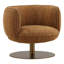 Aisha Swivel Chair Mustard