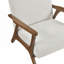 Fauteuil d'appoint contemporain et durable avec revêtement en chenille douce et structure en bois d'hévéa massif pour le salon-581764003