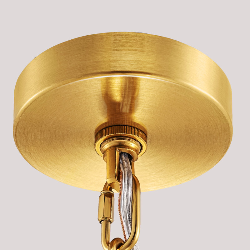 Iron 6-Light Chandelier, Clear