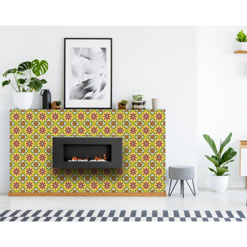 Carreau de mosaïque auto-adhésif en vinyle 4 po x 4 po