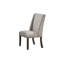 Chaises d'appoint traditionnelles 2Pc rembourrées à oreilles avec finition chêne