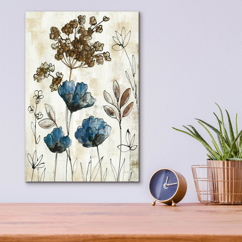  «Botanical Trio 2 Neutral» par Silvia Vassileva, art mural en verre acrylique, 12 po x 16 po