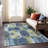 Machine Washable Indoor/Outdoor Cinead ACN1722 Navy Rug-104847044