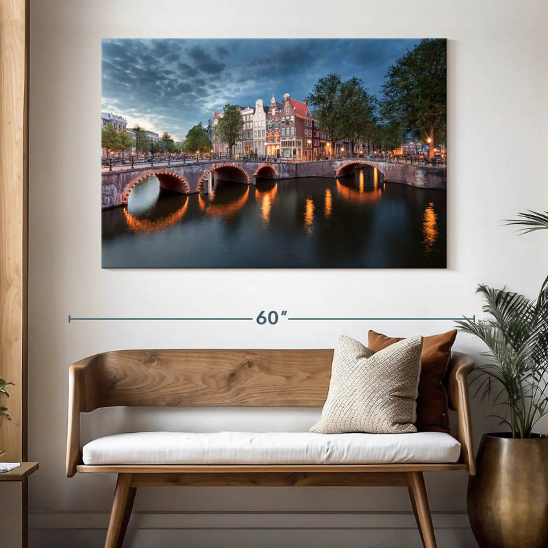 Ponts de Amsterdam, H 34 po x l 51 po