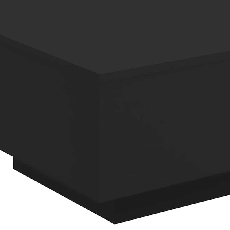 Jesmarie Manufactured Wood Frame Single Coffee Table, 12.2" H x  21.7" L x 21.7" W, Black