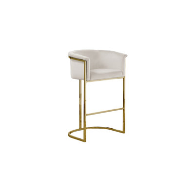 Maebelle Velvet Barstool 29" (Single Chair)