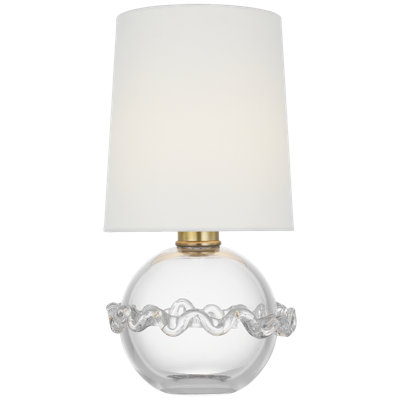 AERIN Breslin 16" Cordless Accent Lamp with Linen Shade