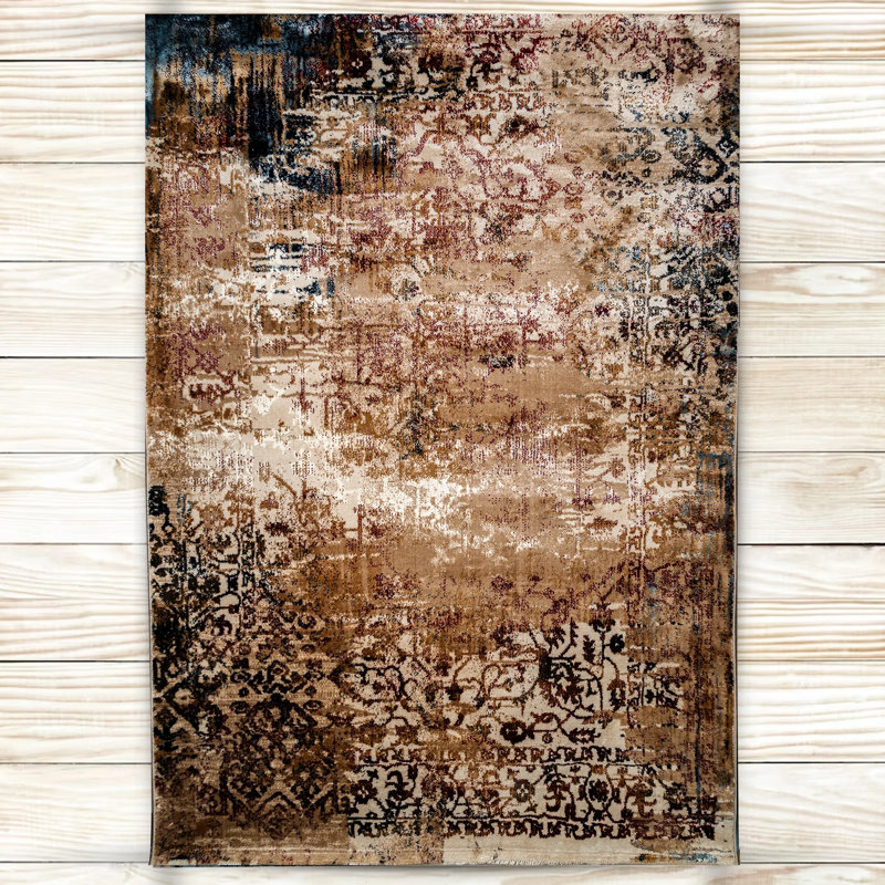Neymar Abstract Area Rug, Rectangle 160 x 230cm