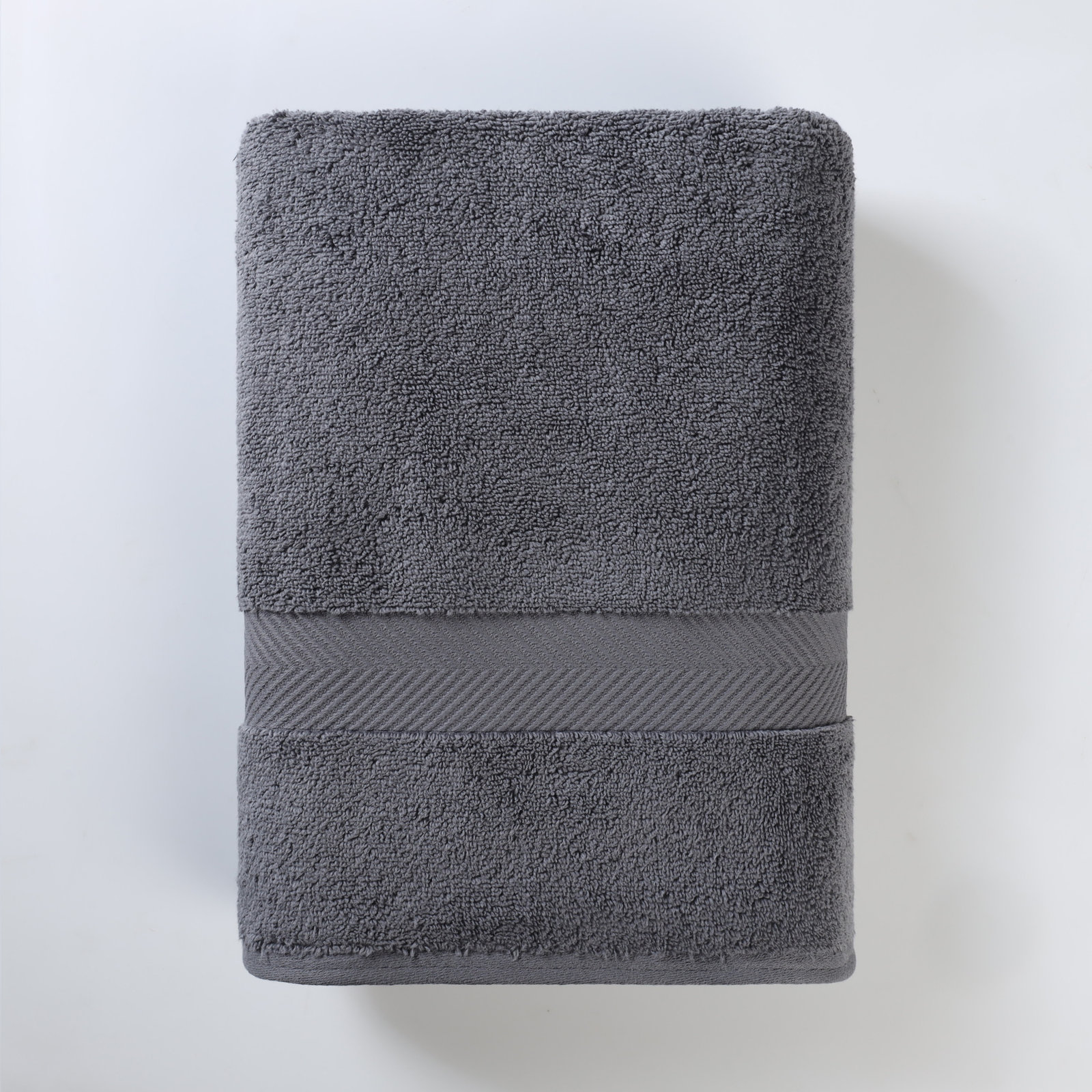 Rane Plush Cotton Bath Towel, Charcoal