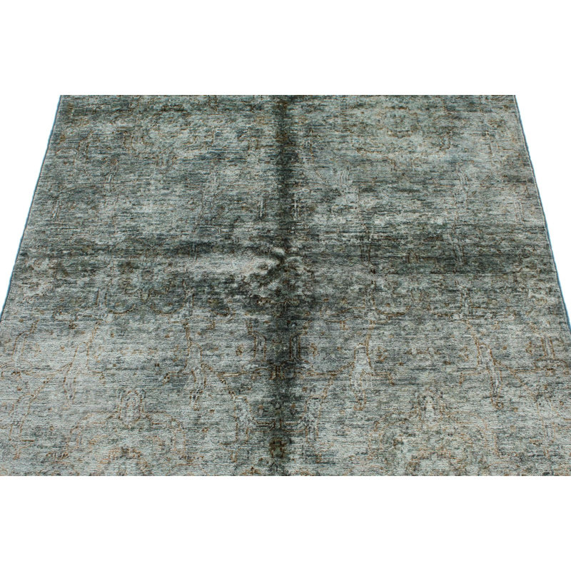 4x6 Blue and Gray Anatolian Traditional Rug
