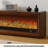 American-style simulated flame TV cabinet fireplace
