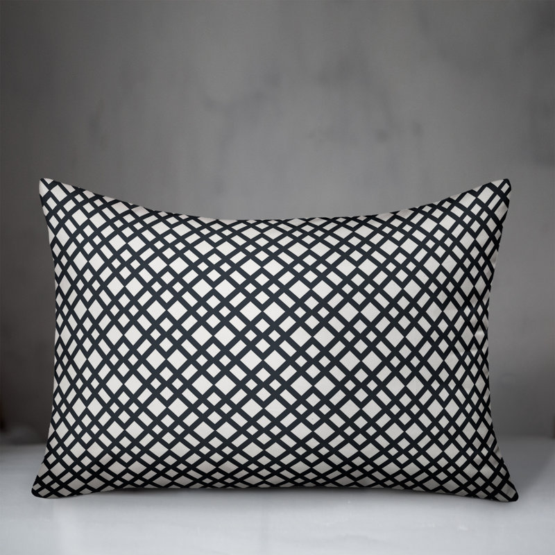Coussin Lattice, Noir