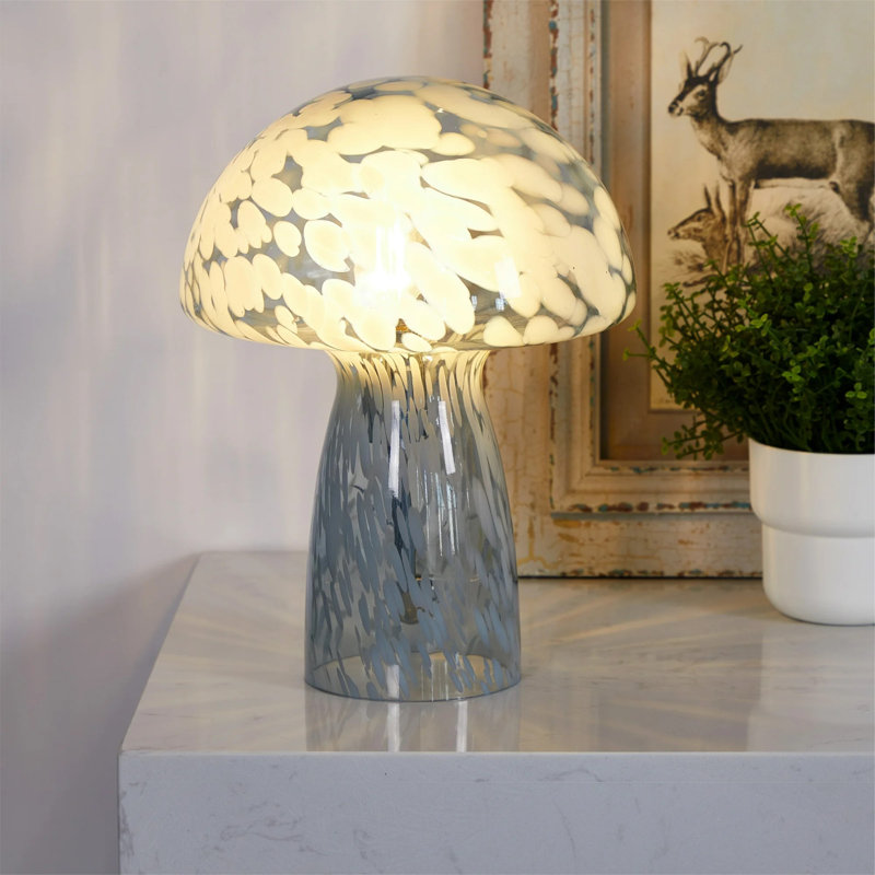  Lampe de table 12 po Modern, Bleu, Bleu