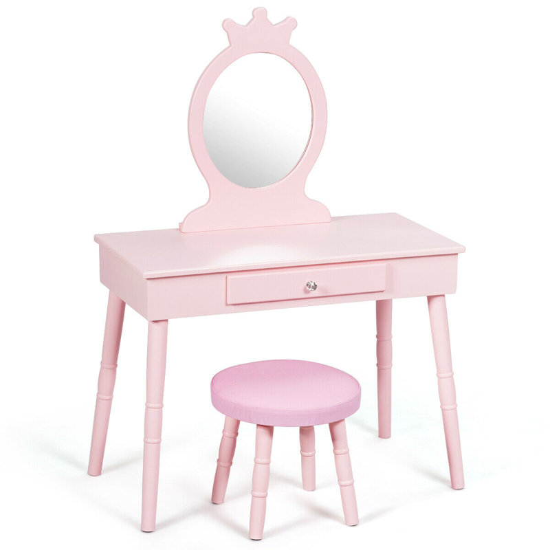 Demopolis Kids Vanity Set with Mirror