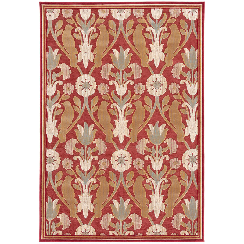 Saint-Michel Performance Floral Rug, Rectangle 8' x 11'2"