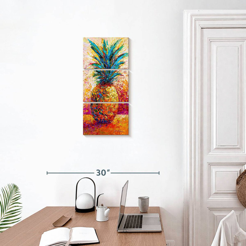 Pineapple Expression, 27" H x 12" W