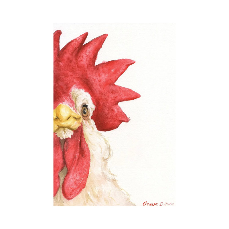 Chicken I - Wrapped Canvas Painting, 152.5 cm H x 101.5 cm W