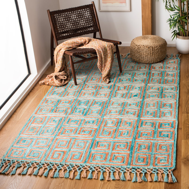 Culver Hand Tufted Performance Geometric Rug, Rectangle 5' x 8'
