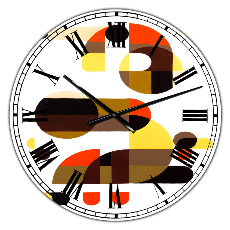 In and Out - Horloge murale Mid-Century surdimensionnée, Petit