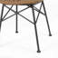 CHAIR - Un ensemble de chaises de salle à manger d'extérieur modernes combinant rotin et métal pour une utilisation élégante et confortable dans la cour ou le patio