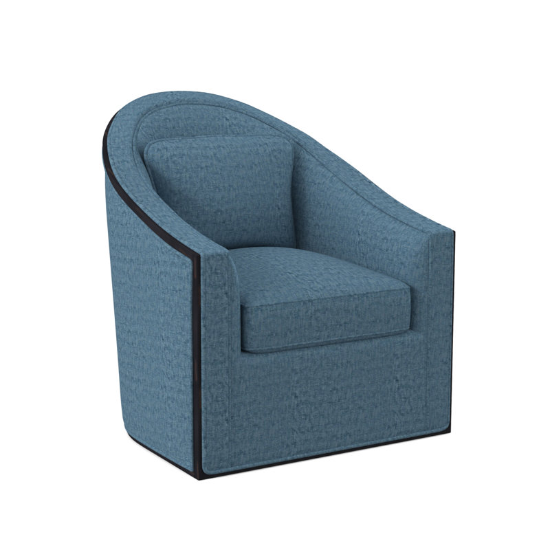 Fauteuil pivotant Academy, Ébène rétro, Viscose Edworth Ocean