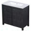 Meuble-lavabo simple autoportant 18,19 po avec plateau en bois manufacturé Carli
