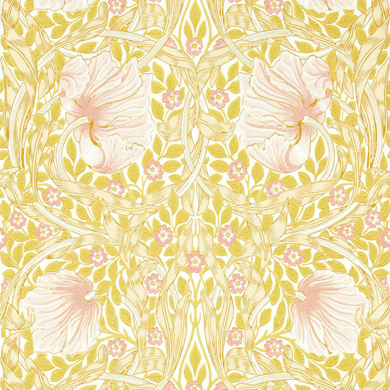 Pimpernel 10.05m x 52cm Matte Wallpaper Roll, Yellow