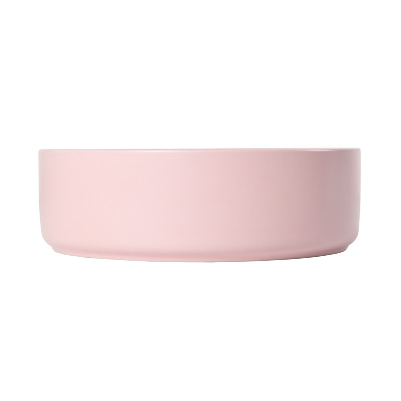 Ceramic Bathroom Sink In Pink - Vessel Art Basin, 16.04X16.04X4.79 In, , Low Water Absorbing, Easy Cleaning Artistic 16.04In X 4.79In, Ceramic, Simple To Keep Clean And Performing Well