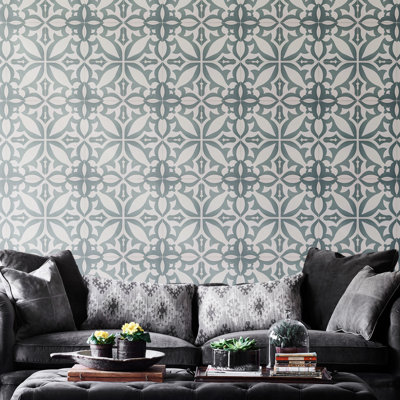 Meknes 8" x 8" Cement Patterned Wall & Floor Tile