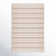 Perci Striped Handwoven Flatweave Area Rug in Rust Orange/Beige